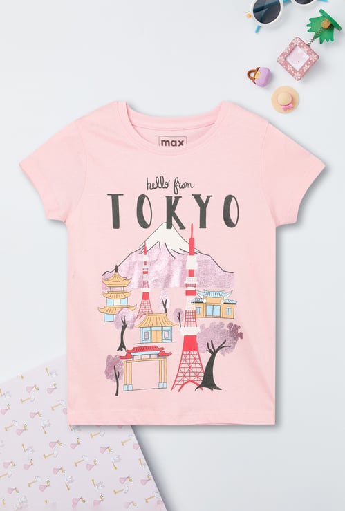 Girls Graphic Printed T-shirt