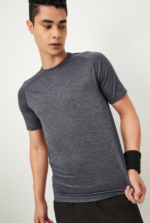 Men Solid Sports T-shirt