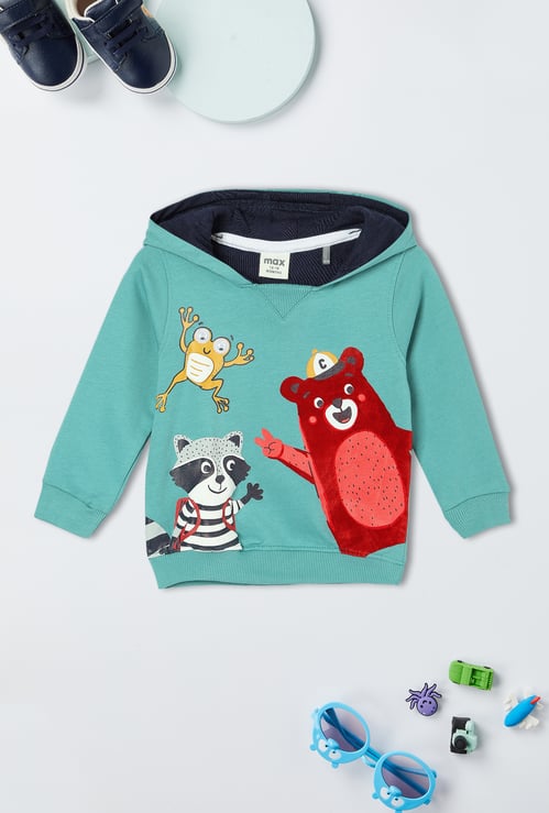 Boys Hooded Graphic T-shirt