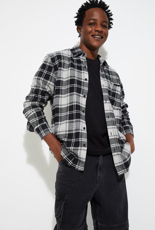 URB_N Men Tartan Checked Regular Fit Shirt