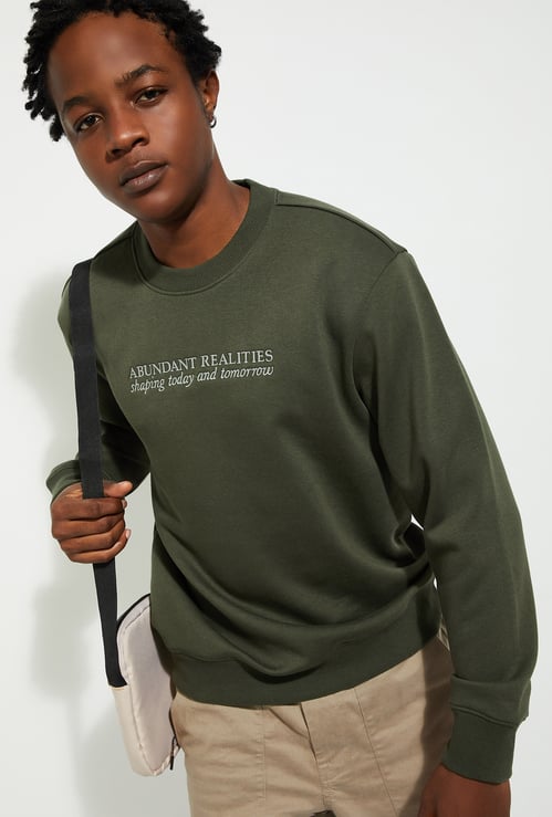 URB_N Men Embroidered Sweatshirt