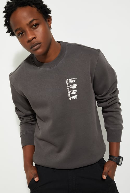 URB_N Men Graphic Printed Sweatshirt