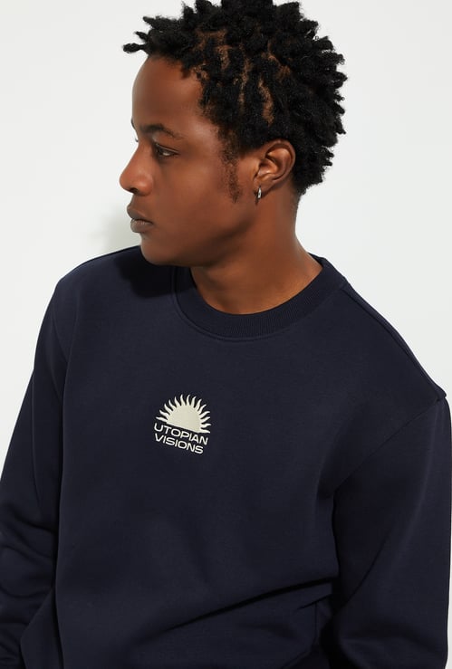 URB_N Men Embroidered Sweatshirt