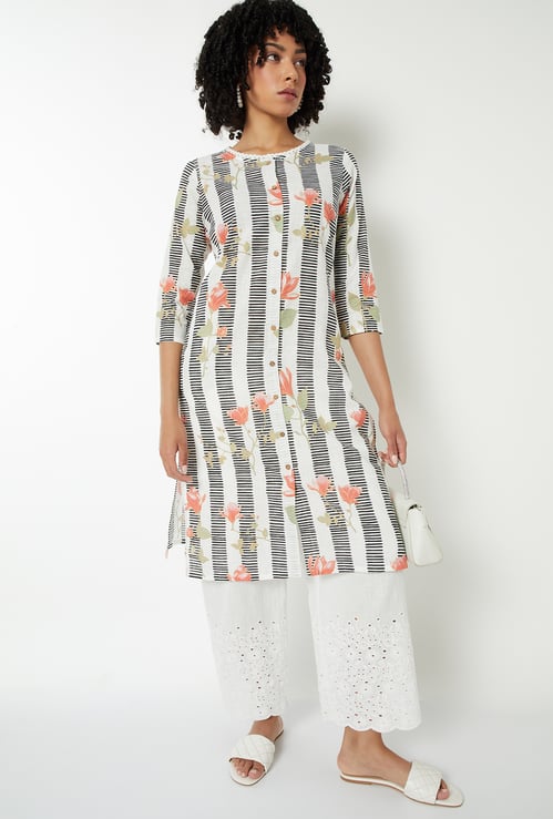 Women Printed Straight Kurta