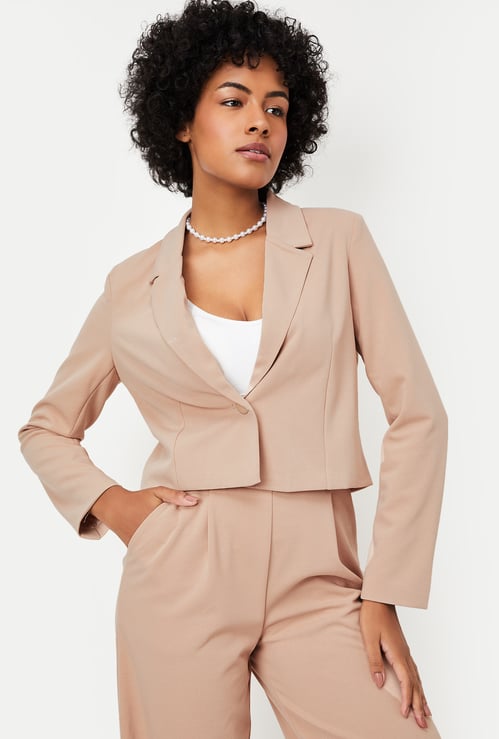 Kalki x Max Women Solid Cropped Blazer