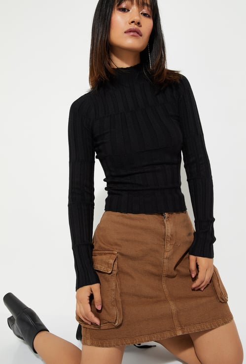 ALAYA F x URB_N Women Textured Knit Top