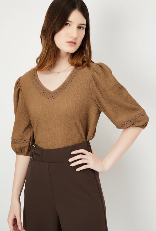 Women Textured Knit Top