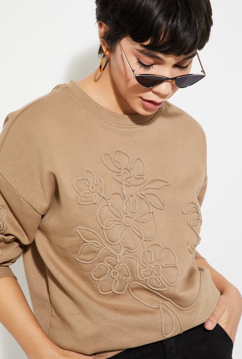 ALAYA F x URB_N Women Applique Sweatshirt