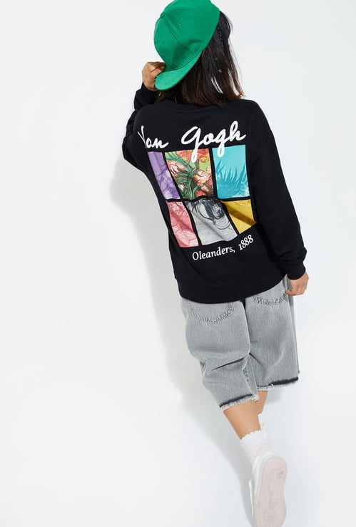 URB_N Women Graphic Printed Sweatshirt