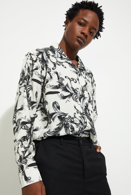 URB_N Men Oversized Printed Resort Shirt