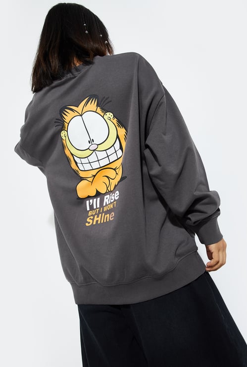 URB_N Women Garfield Printed Sweatshirt