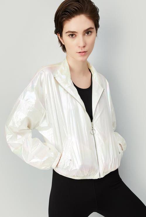 Women Iridescent Athleisure Jacket