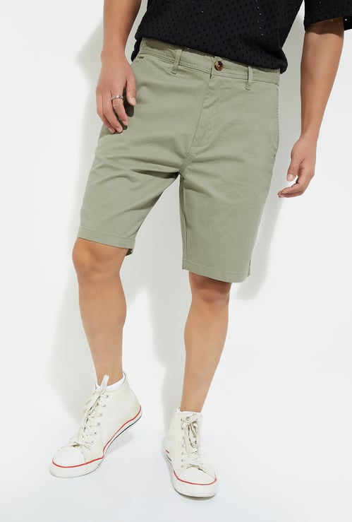 URB_N Men Solid Stretch Shorts