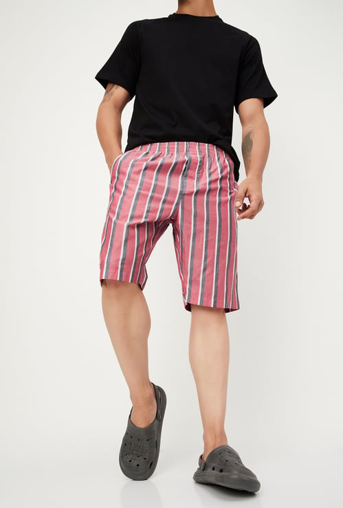 Men Checked Lounge Shorts