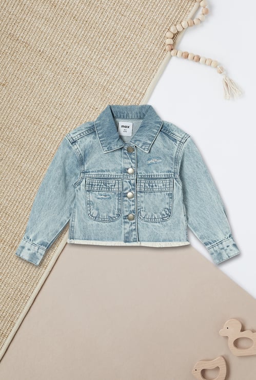 Girls Washed Denim Jacket