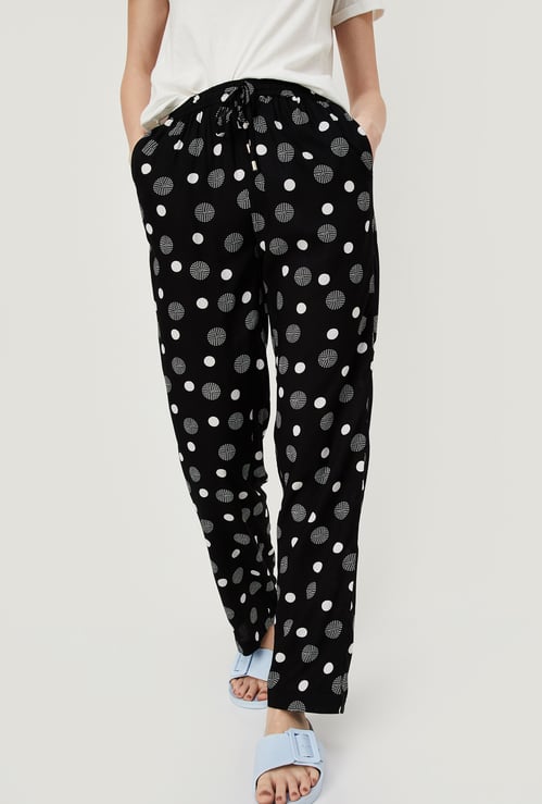 Women Polka Dot Print Pyjamas