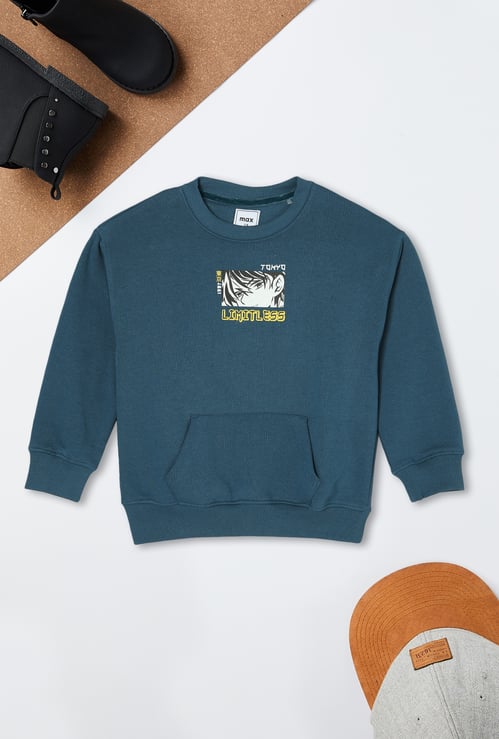 Boys Back Printed Sweatshirt