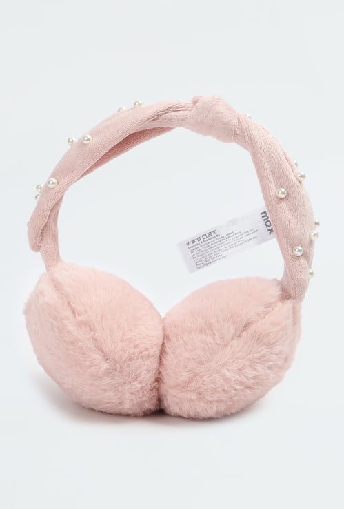 Girls Pearl Embellished Earmuffs