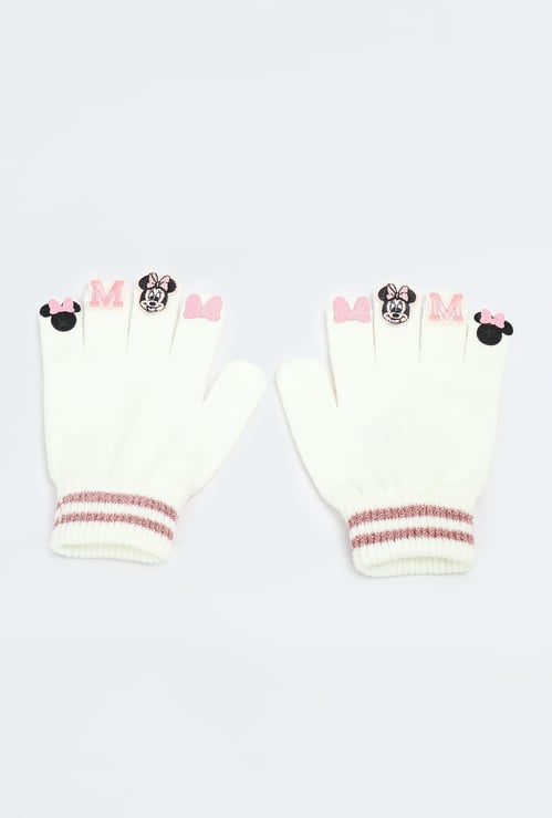Kids Minnie Mouse Printed Gloves
