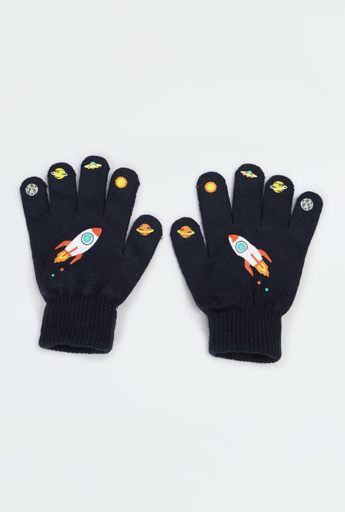 Kids Printed Gloves