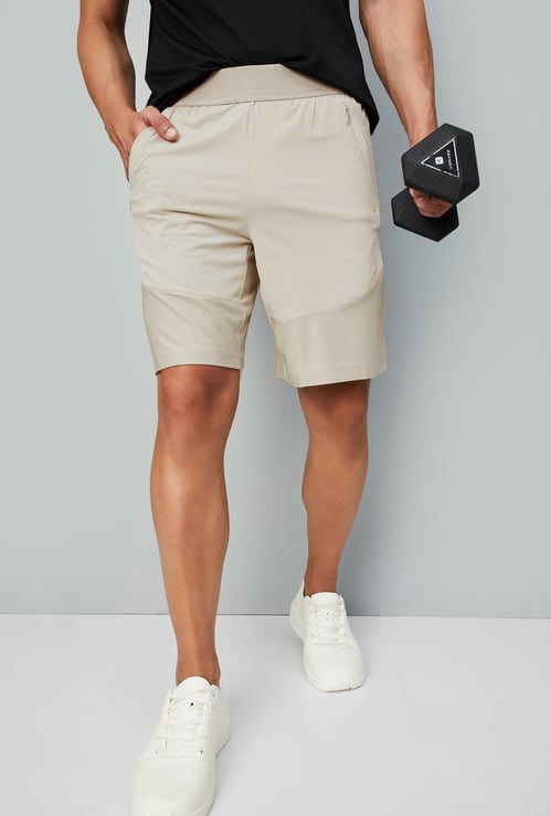 Men Cut & Sew Active Shorts