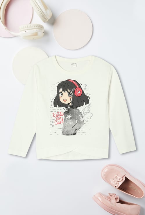 Girls Graphic Printed T-shirt