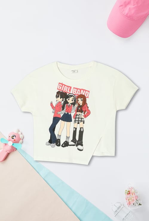 Girls Graphic Printed T-shirt