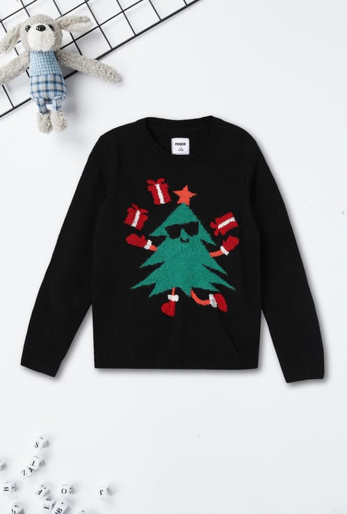 Boys Christmas Tree Sweater