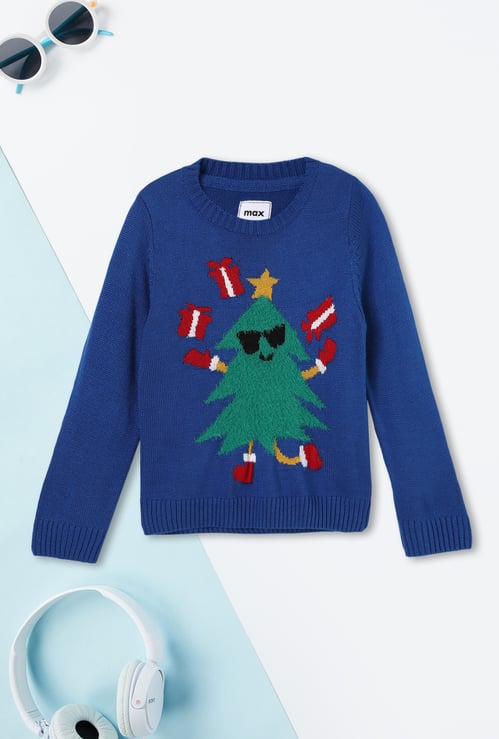 Boys Christmas Tree Sweater