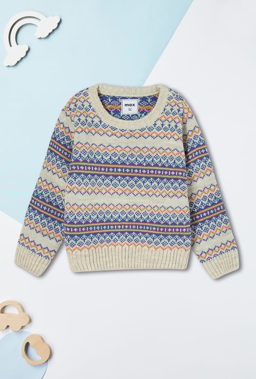 Boys Fair Isle Knitted Sweater