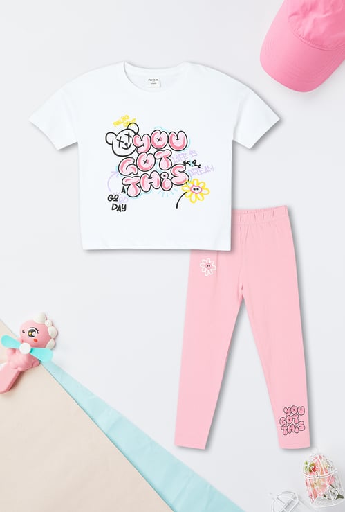 Girls Printed Sleepwear Set