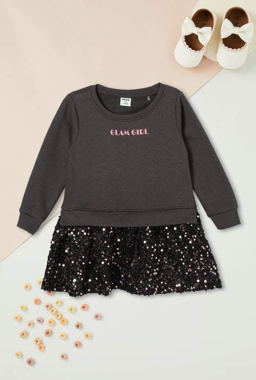 Girls Sequinned T-shirt