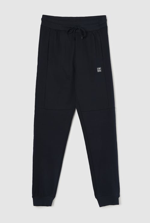 Boys Solid Knit Joggers