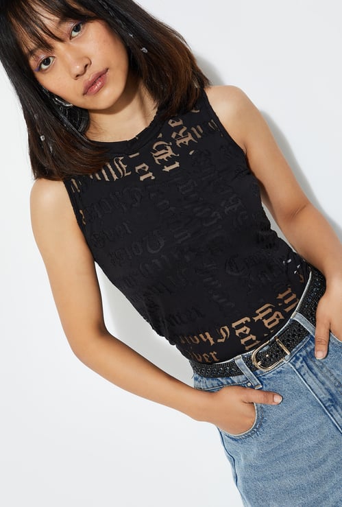 ALAYA F x URB_N Women Burnout Design Top