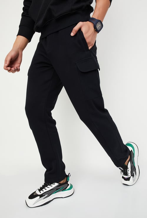 Men Solid Athleisure Track Pants