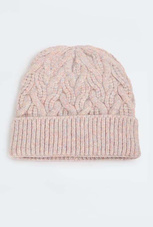 Women Cable Knit Beanie