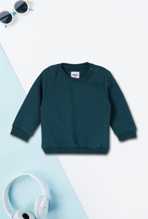 Boys Textured Sweatshirt