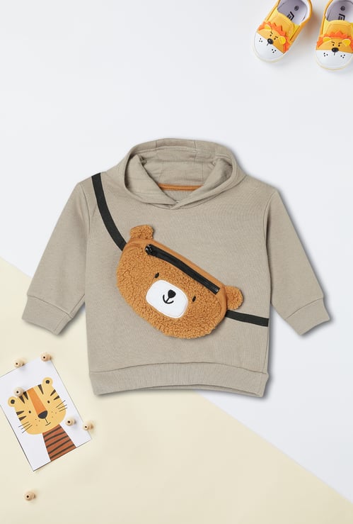 Boys Applique Hooded Sweatshirt