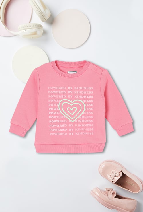 Girls Graphic Printed Sweatshirt