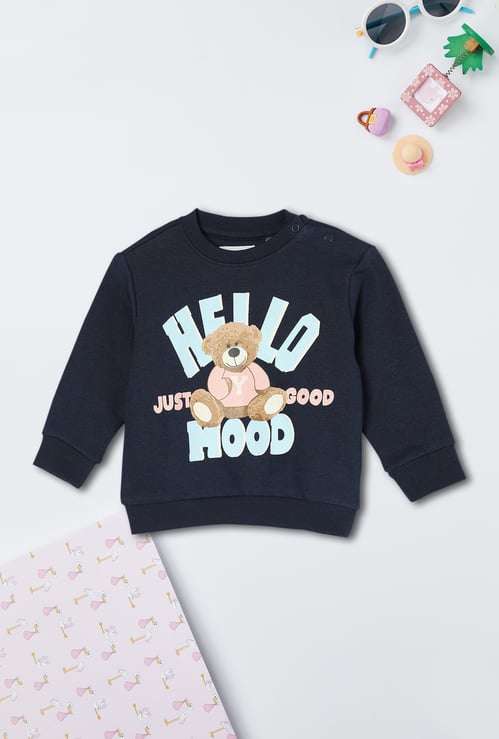 Girls Graphic Printed Sweatshirt