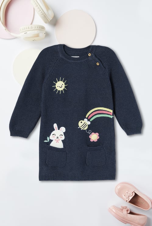 Girls Embroidered Sweater