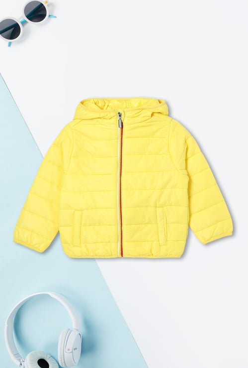 Boys Quilted Hooded Puffer Jacket