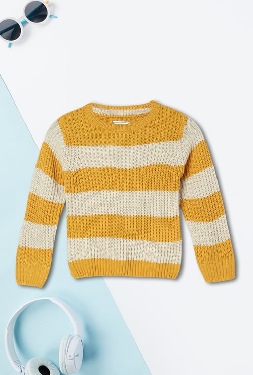 Boys Striped Knitted Sweater