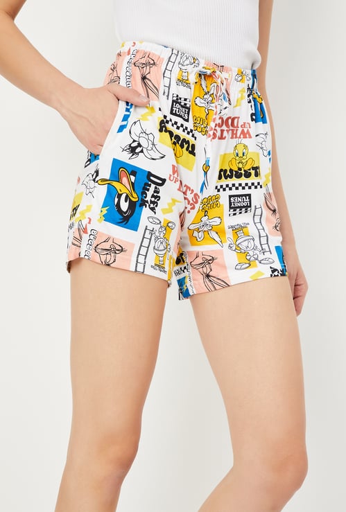 Women Looney Tunes Printed Shorts