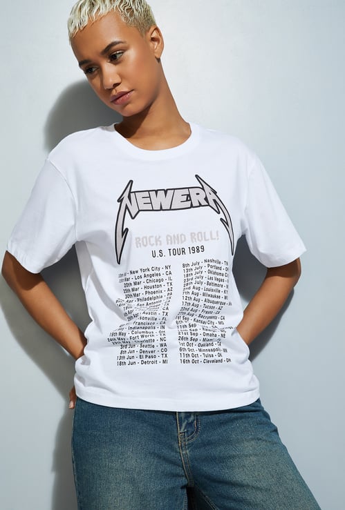 URB_N Women Rock and Roll Relaxed Fit T-shirt