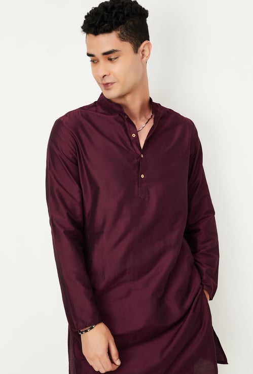 Men Solid Straight Kurta