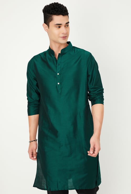 Men Solid Straight Kurta