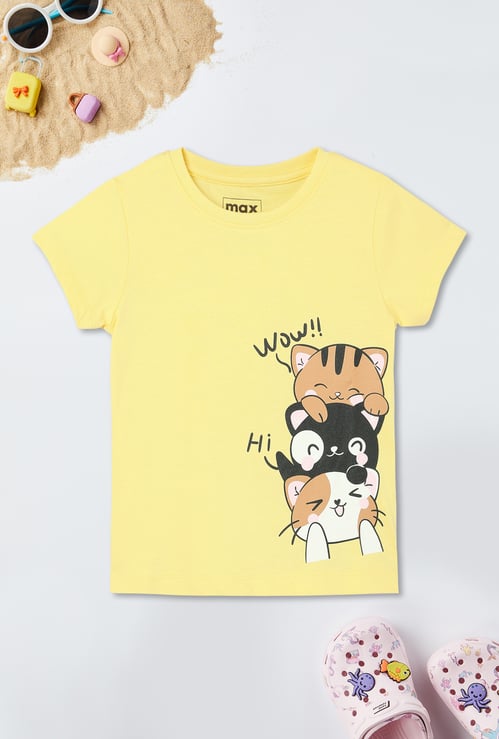 Girls Graphic Printed T-shirt