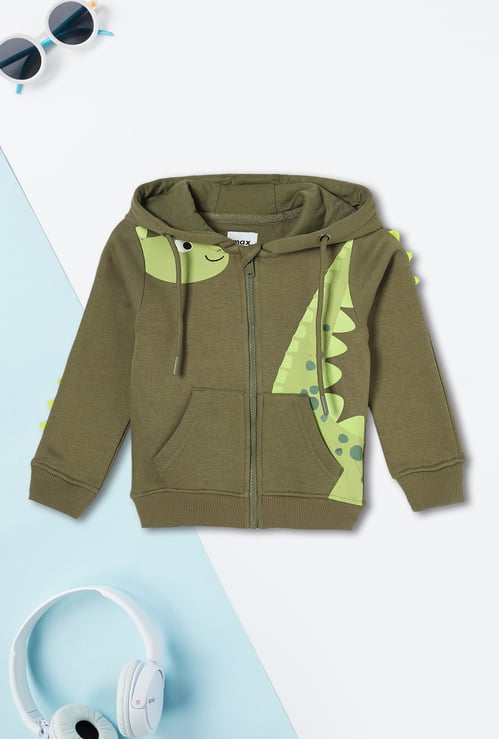 Boys Printed Hooded Sweatshirt