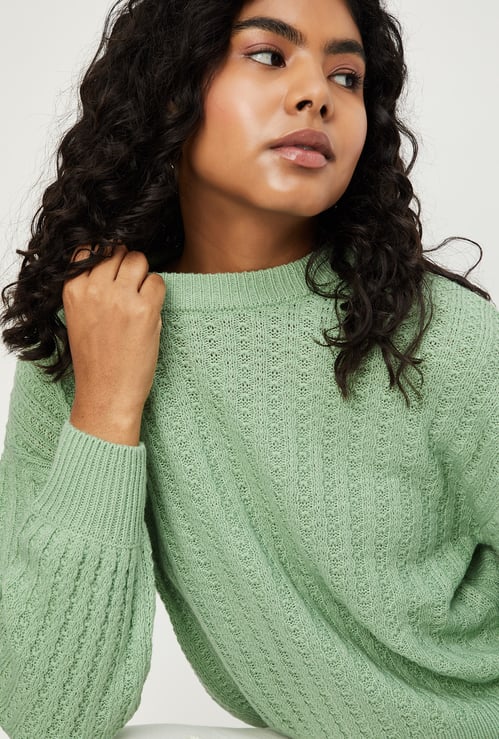 Women Cable Knit Sweater